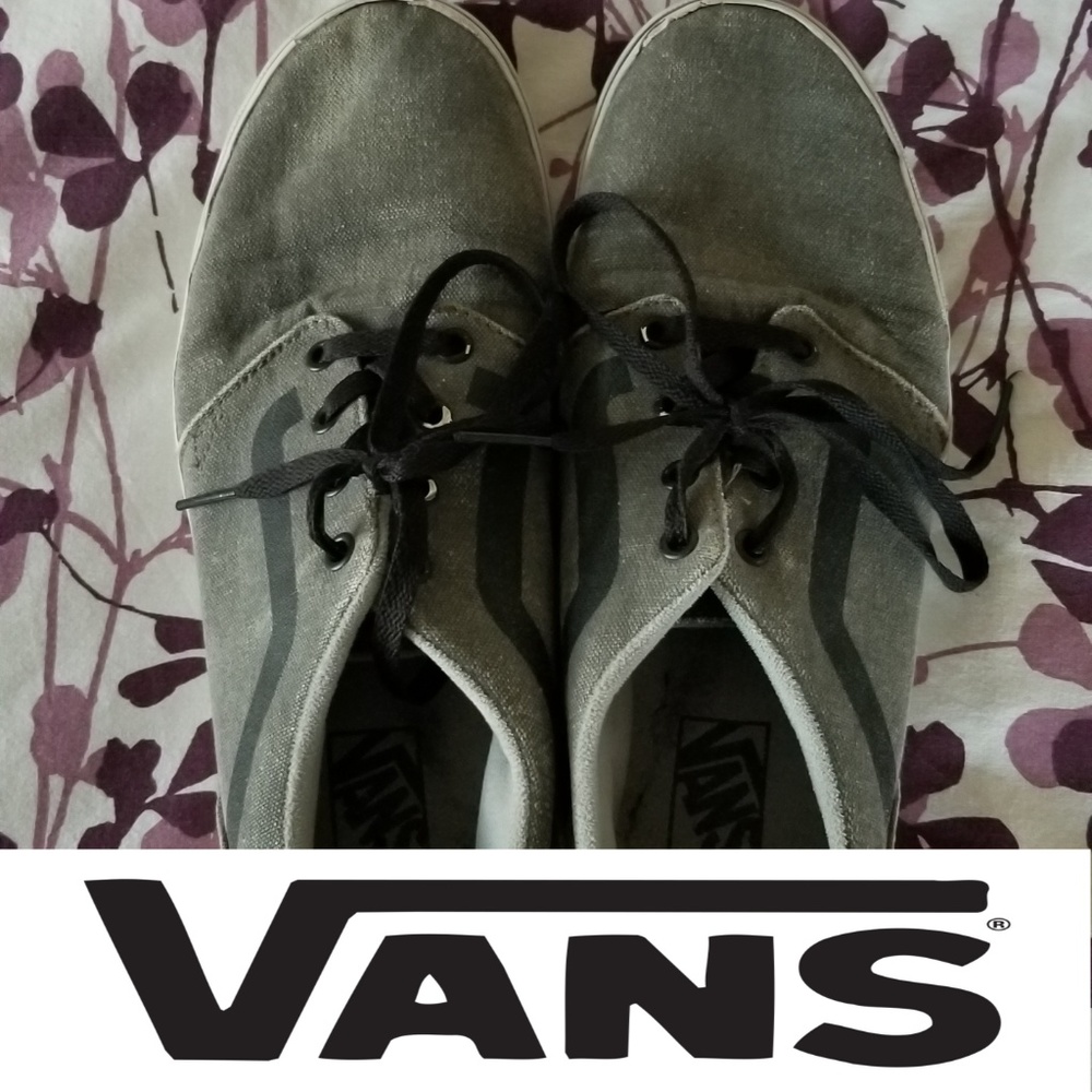 Classic Grey Vans Shoes Size Mens 10